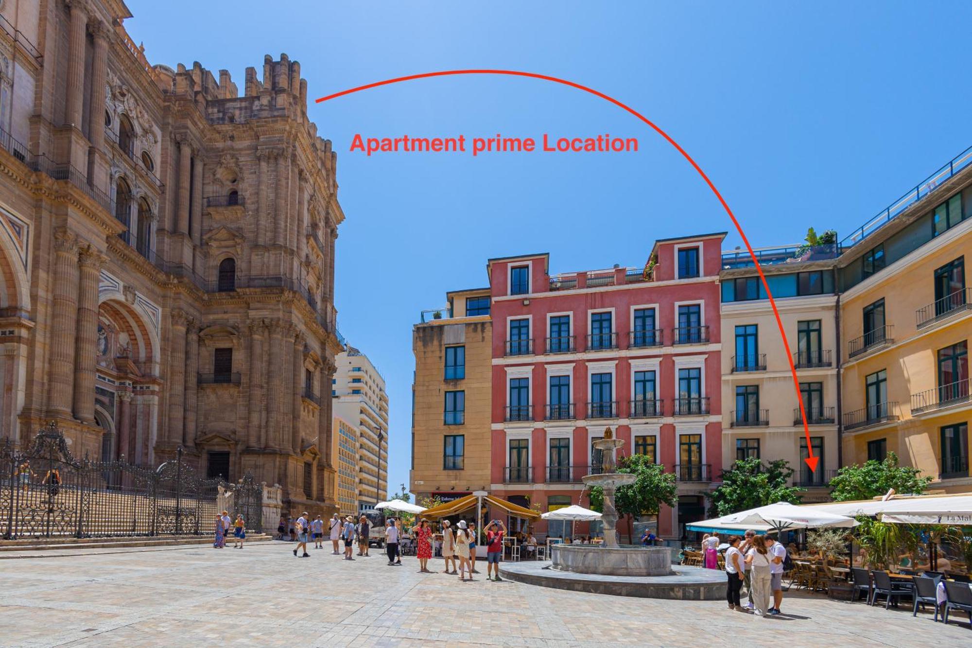 C30 Deluxe Studio With Terrace Into Cathedral Square Apartment Málaga Exterior foto
